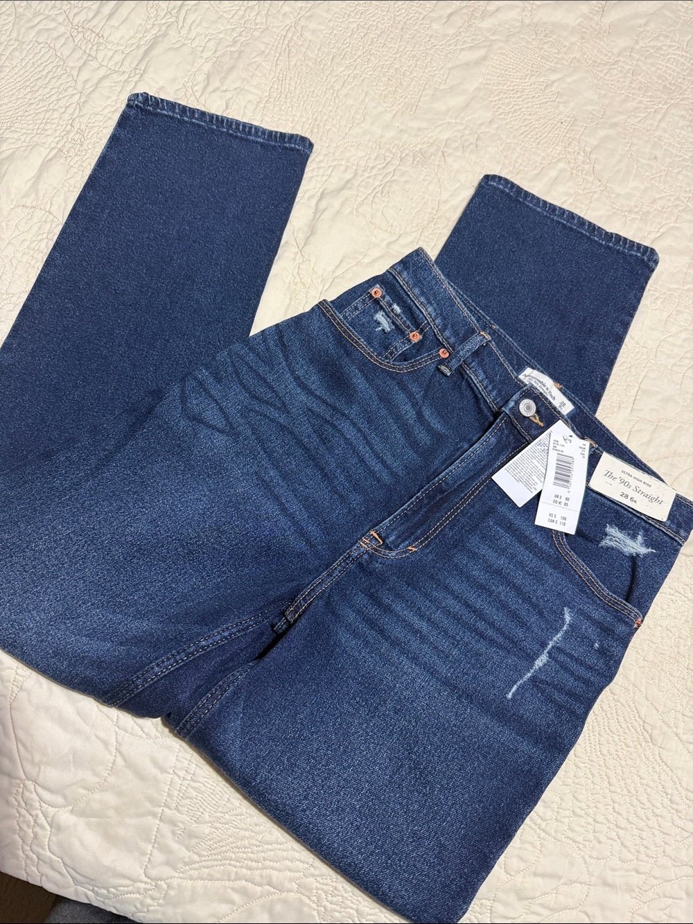 Abercrombie & Fitch 90’s straight ultra high rise jeans